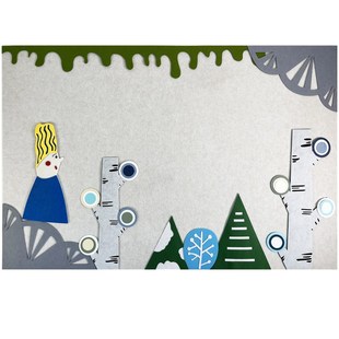 幼儿园家园联系黑板报边框装饰花边区角毛毡布不织布环创主题墙贴