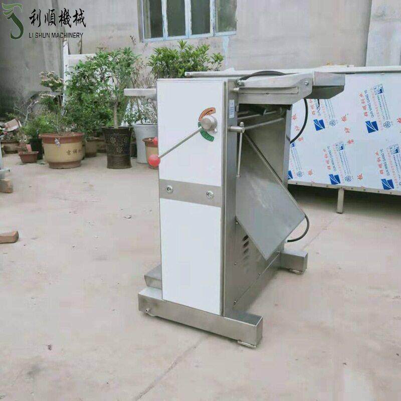 L新全自动猪肉去皮机电动去猪皮机生猪肉剥皮机试机