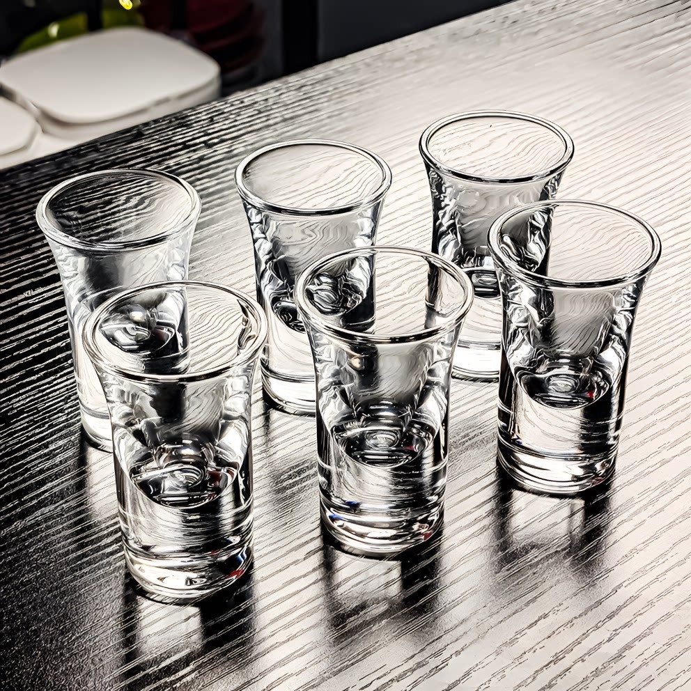 五钱水晶玻璃白酒杯小酒杯一口25ml家用半两5钱高端精致轻奢高档图片
