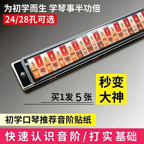 口琴通用，好贴易撕，品质保证
