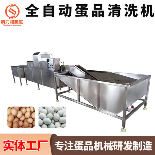 出口客户订购单排脏鸡蛋洗蛋流水线禽蛋厂蛋品清洗机高效清洗专用