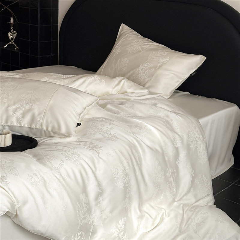 国风新中式提花60支奥地利兰精天丝四件套 丝滑双面凉感夏季床品