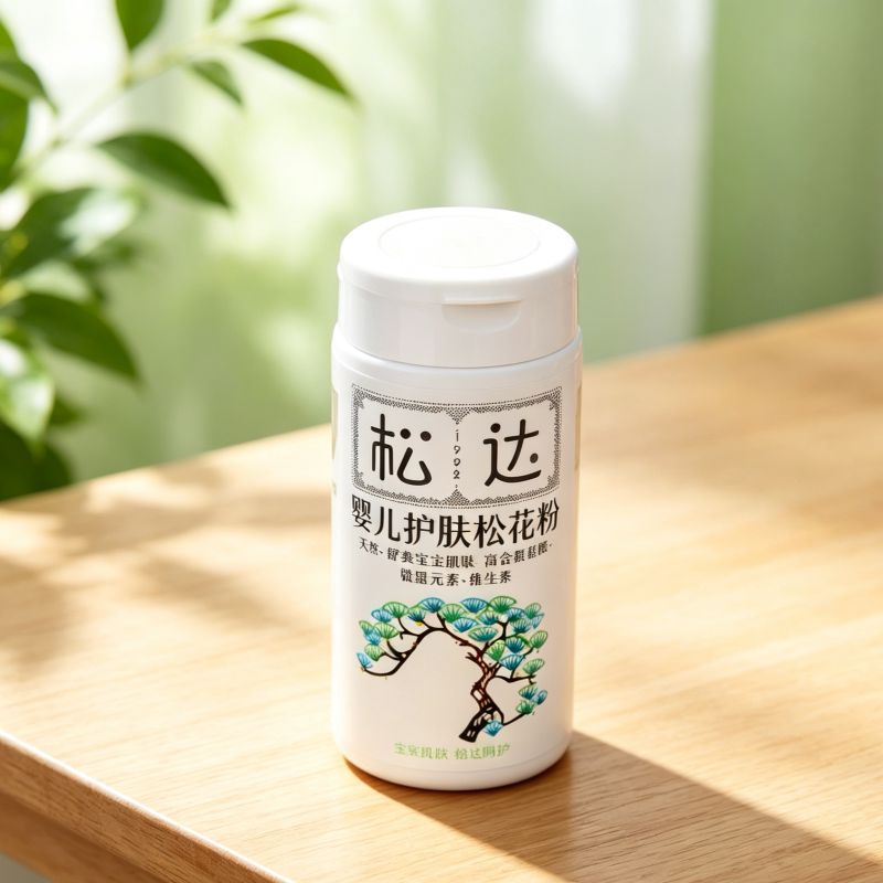 松达新生儿松花粉爽身粉不飞粉图片