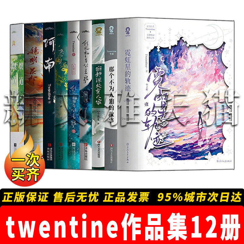 twentine作品全套12册 霓虹星的轨迹2册+那个不为人知的故事+寂静深处有人家+打火机与公主裙1+2+炽道上下+忍冬 青春文学言情小说