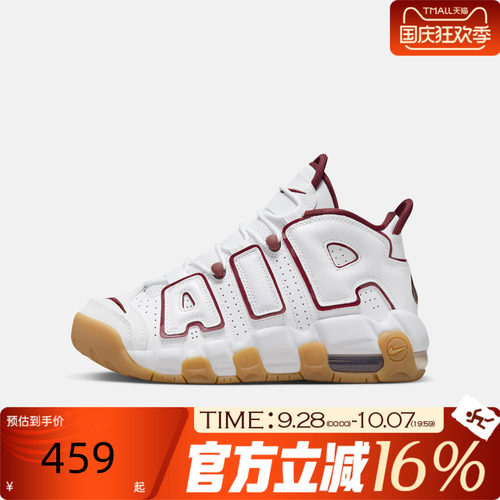 NIKE耐克大童AIR MORE UPTEMPO运动休闲训练篮球鞋FJ2846-100