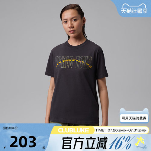 NIKE耐克女子AS W J BRK SS GF GFX运动休闲短袖T恤IF0840-045