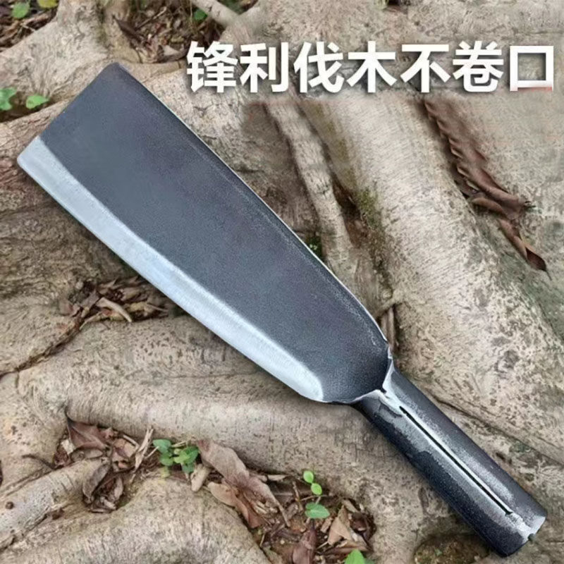德国品质锰钢手工锻打砍柴刀户外开路刀砍树刀破蔑竹刀劈柴伐木