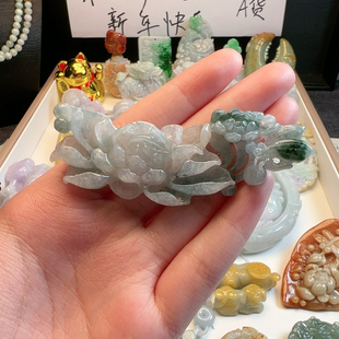 天然翡翠荷花玉衡