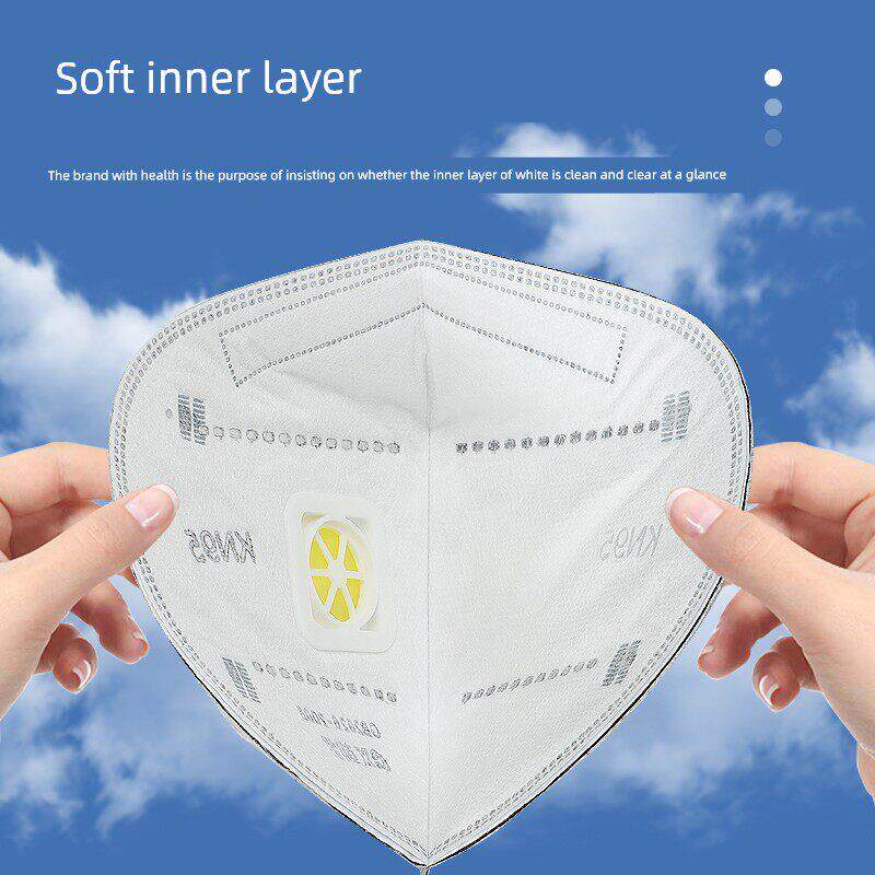 朝霞9100活性炭折叠KN95呼吸阀防尘口罩成人透气防雾霾工业粉尘