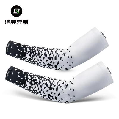 洛克兄弟冰丝防晒袖套冰爽袖男女户外开车手袖护臂套骑行套袖夏季