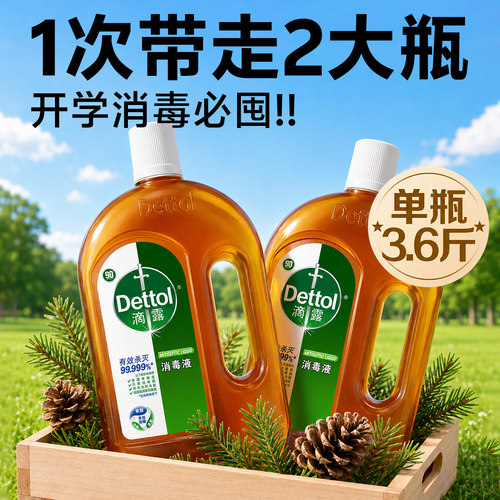 滴露消毒液公共洗衣机宿舍家用衣物除螨杀菌灭hpv洗衣专用消毒水