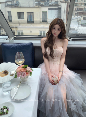 你的懒懒llan【迷失巴黎】梦幻重工网纱亮片刺绣限定生日裙连衣裙