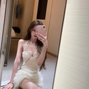 半裙套装 你 蕾丝重工网纱钉珠亮片上衣 殿堂级 女 懒懒llan