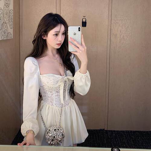 你的懒懒llan仙女落泪重工连衣裙
