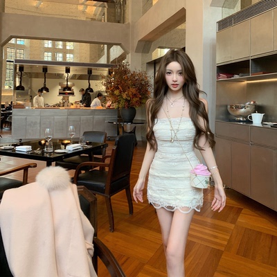 你的懒懒llan绣花重工连衣裙