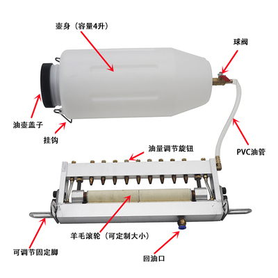 双面自动给油机冲压材料滴油机冲床加油机涂油机刷油器油壶CT-500