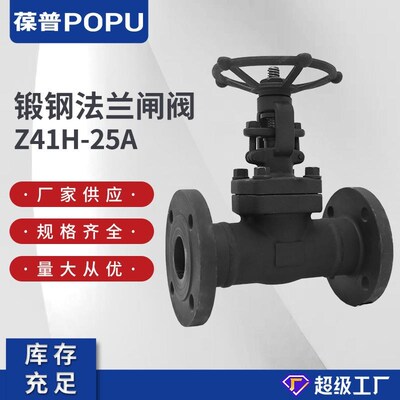 Z41H-25C锻钢法兰闸阀高温高压闸阀A105材质手动明杆闸阀源头工厂