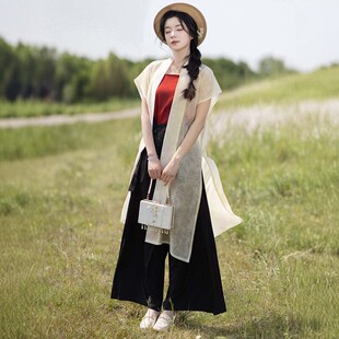 2026新款洛竹汉服女天丝宋制背心改良宋裤旋裙汉元素日常通勤夏汉