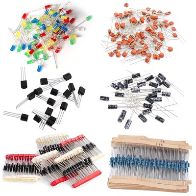 1400PCS 1500PCS 6-7种元器盒 元件包套件包 发光二三极管瓷片