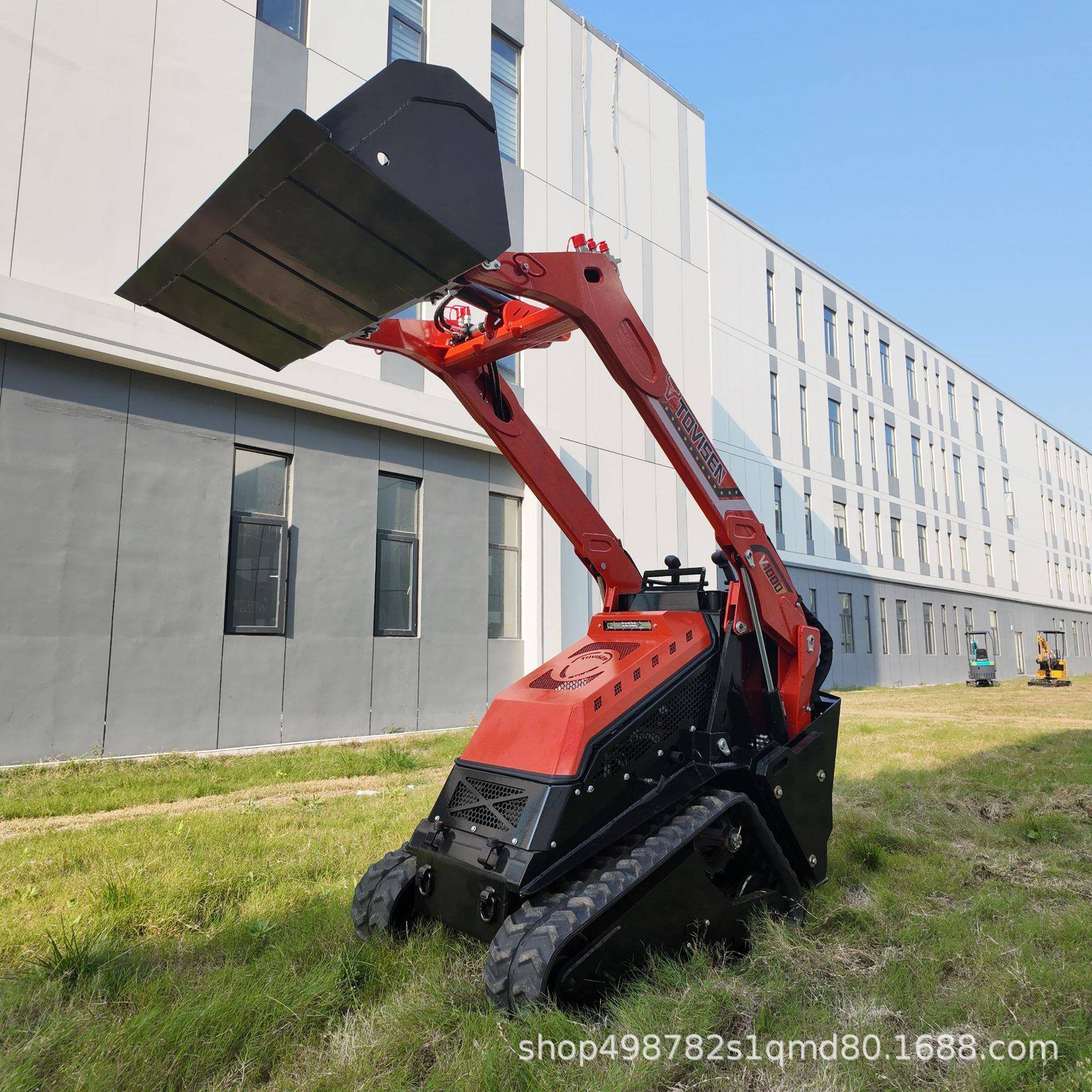 耐磨轮胎滑移装载机震平稳建筑工地小区改造清扫转运设备