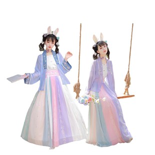 2026新款原创汉服女秋季薄款日常裙清新仙气宋制短褙子抹胸全套装