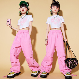 2026新款女童爵士舞服装嘻哈潮服儿童街舞演出服套装jazz少儿