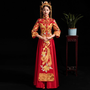 2026新款秀禾服新娘夏季薄款结婚出阁服中式礼服嫁衣禾秀服秀禾女