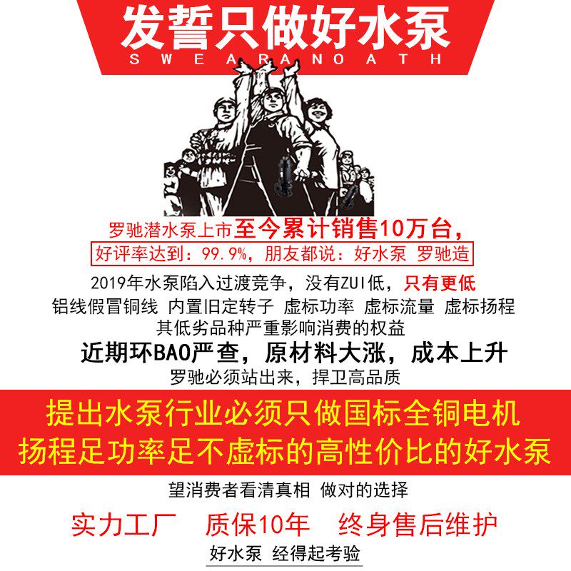 48v60v直流无刷污水泵12v24v电瓶电动车潜水泵农用田地灌溉抽水机