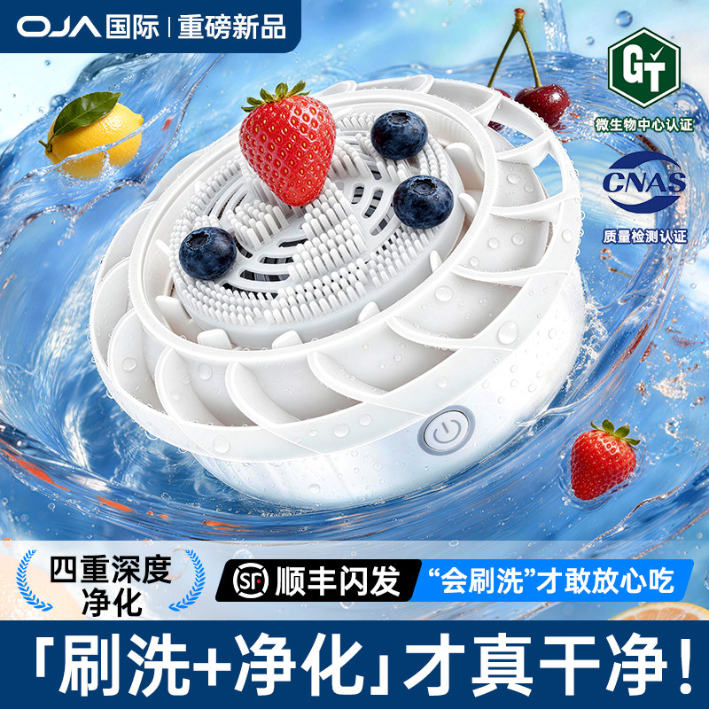 OJA果蔬清洗机洗蔬菜水果神器苏全自动超声波泊食材净化器家用尔