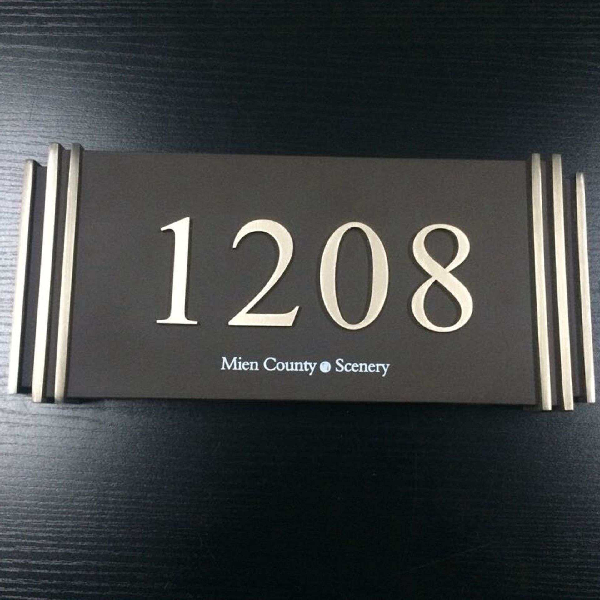 金属发光酒店宾馆房间号数字门牌楼层房间指引广告牌小区写字楼