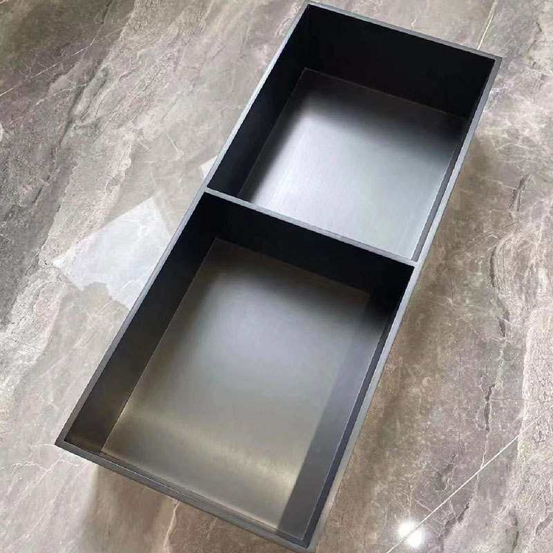 不锈钢壁龛柜三层隔板金属电视柜壁龛嵌入式成品卫生间浴室置物架