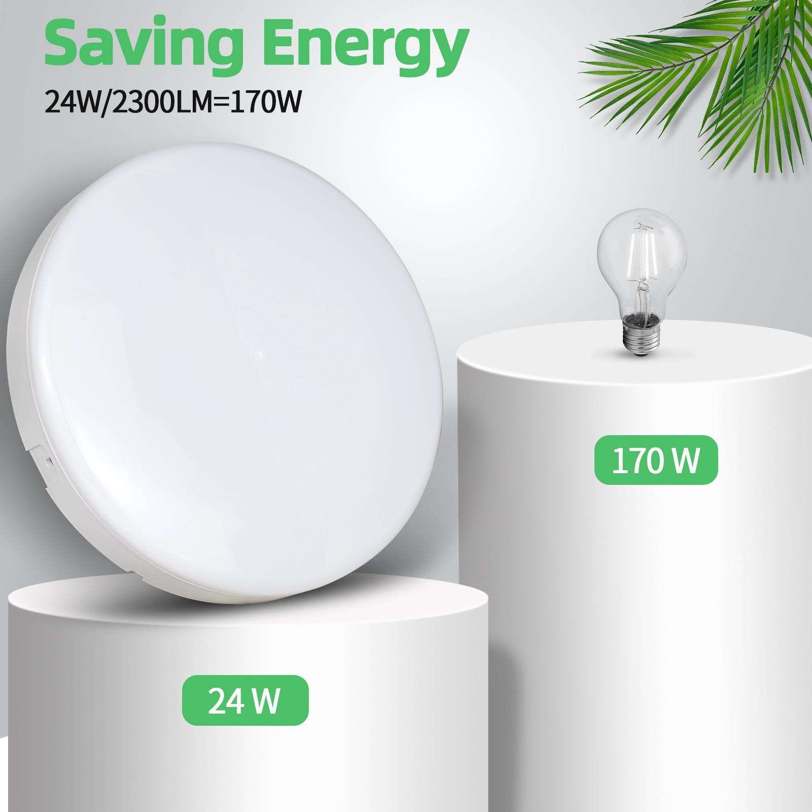 LED灯 新款24W吸顶灯 配件安装支架,2200流明亮度 适用卧室、客