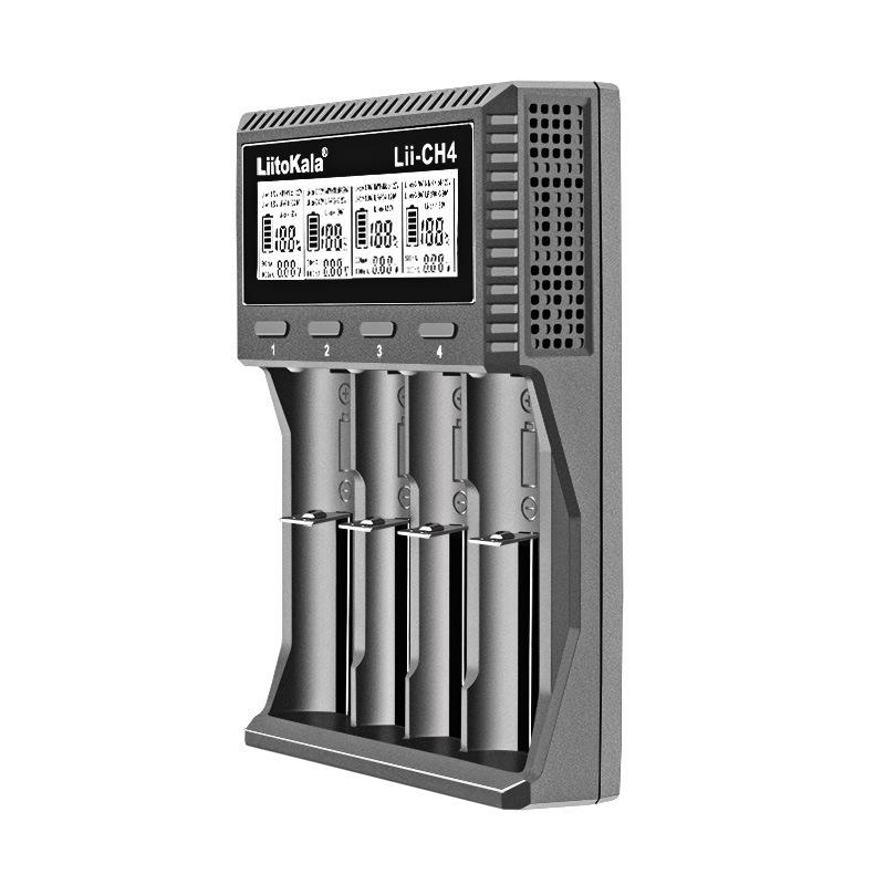 LiItoKala Lii-CH4 1.5V/1.2V/3.2V/3.7V 4槽 智能电池充电器