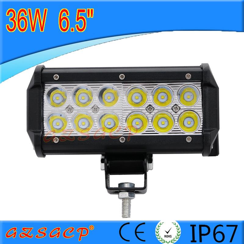汽车led射灯长条灯12v24v货车灯超亮强光越野车改装前杠中网灯36W