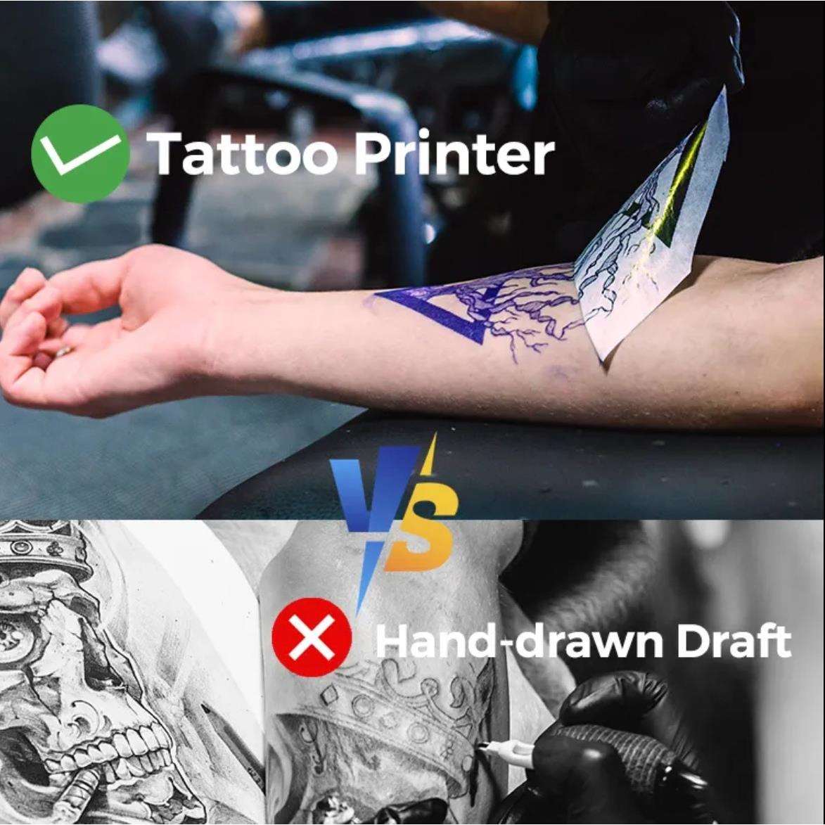 迷你热敏打印机无线可连手机打印纹身打印机A4 tattoo printer