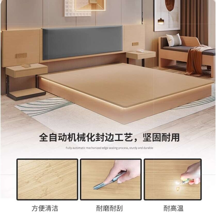 酒店专用床宾馆家具标间全套民宿客房双床床箱全季如家五星级