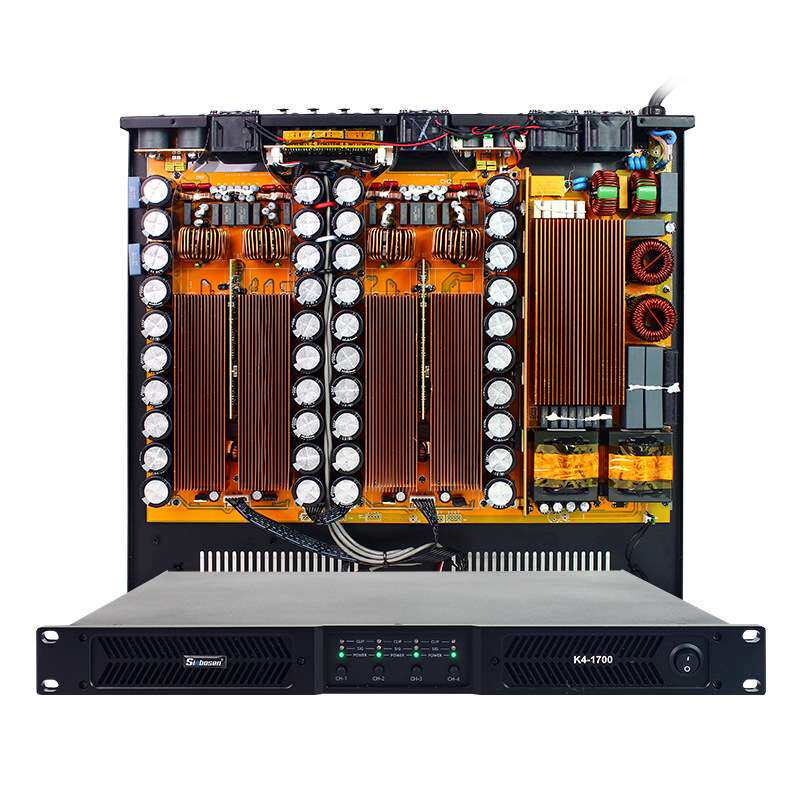 hifi大功率纯后级功放专业功放机d类数字功放4x1700W