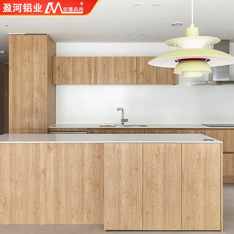 简约家用整装厨房家具灶台一体全铝柜防水耐污铝合金橱柜成品工厂