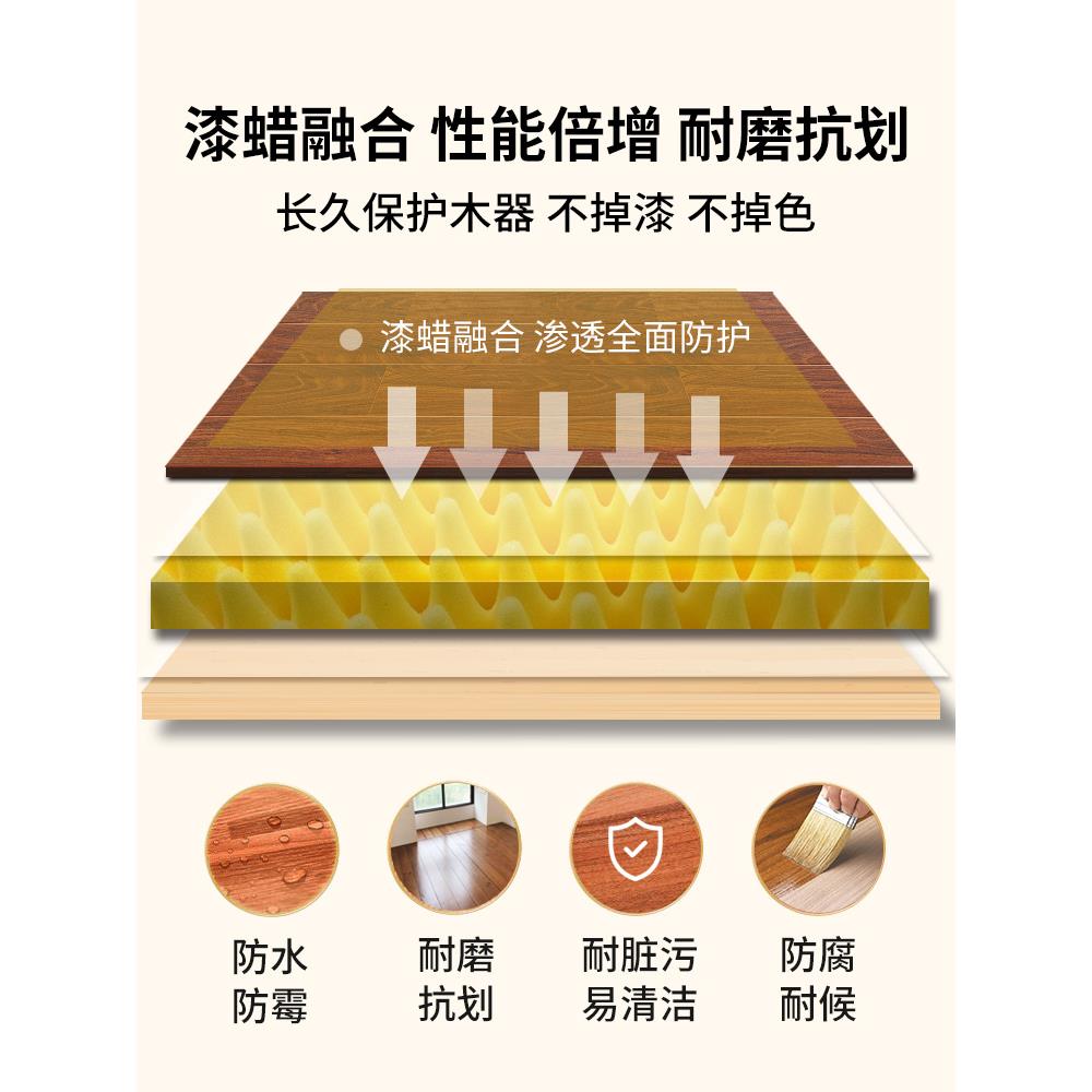 进口水性木器漆旧木地板翻新改色漆家具木门木头自刷油漆涂料