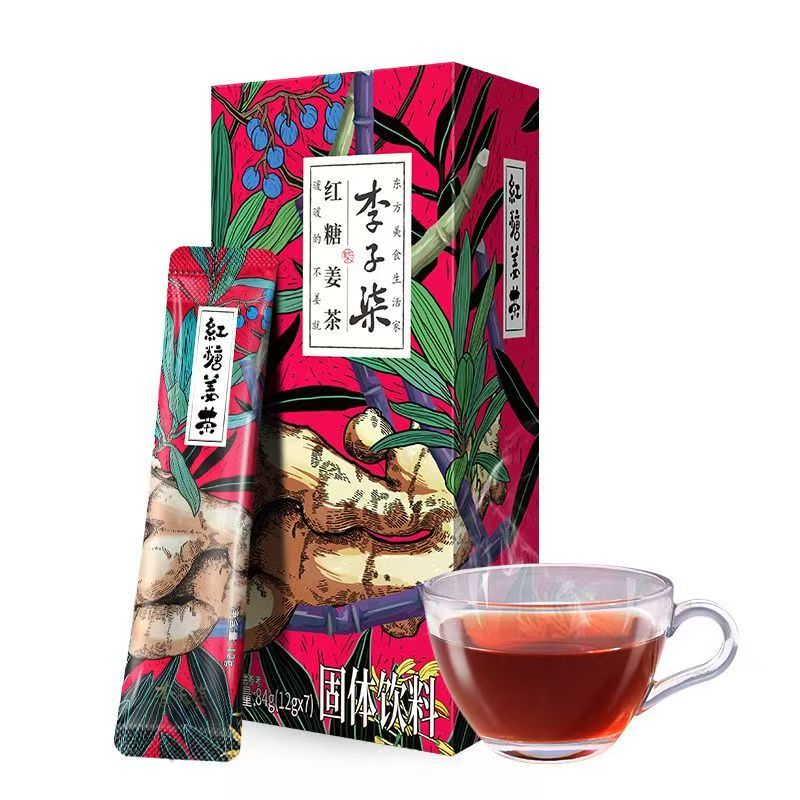 【李子柒红糖姜茶84g】固体饮红糖/黑糖/风味红糖