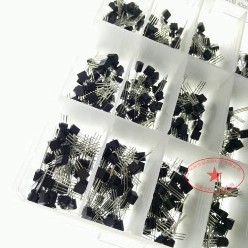 直插TO-92封装三极管 2N2222A-BC558 NPN小功率晶体管 840样品盒