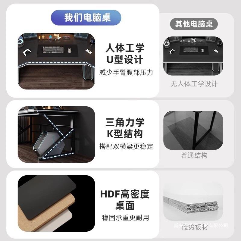 电竞桌电脑桌台式桌家用简易书桌卧室现代简约写字台出租屋用桌子