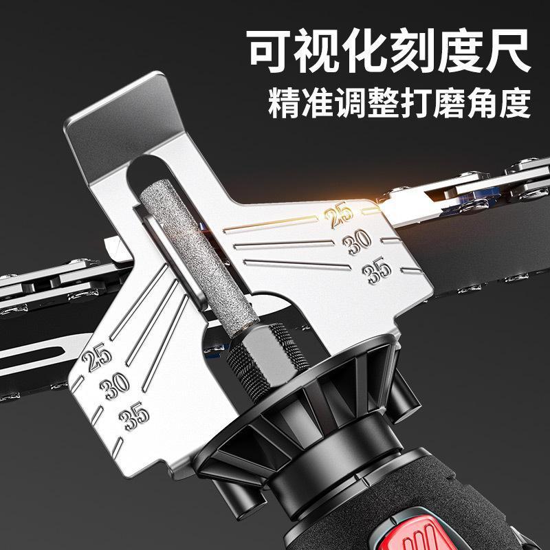 持久续航!!磨链机锂电磨链汽油锯电锯链条磨头链自动打磨机