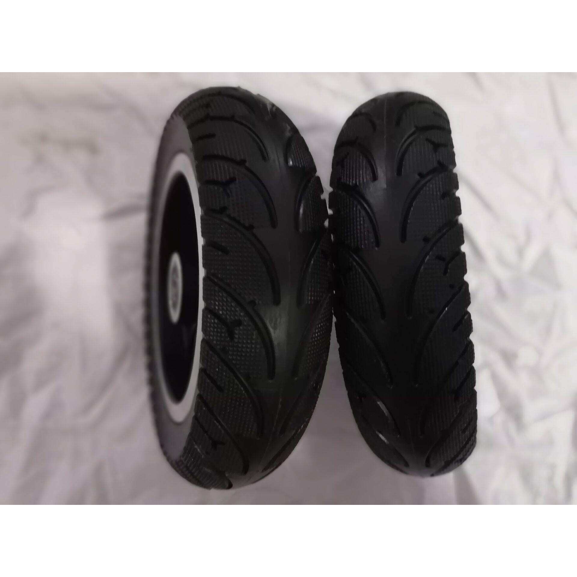 厂家开发8寸实心胎电动滑板车手推车轮毂轮胎匹配200x50轮毂轮胎