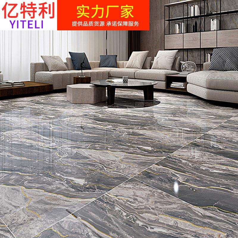 佛山瓷砖厂家 金丝釉通体大理石瓷砖600x1200地砖大板墙砖6001200