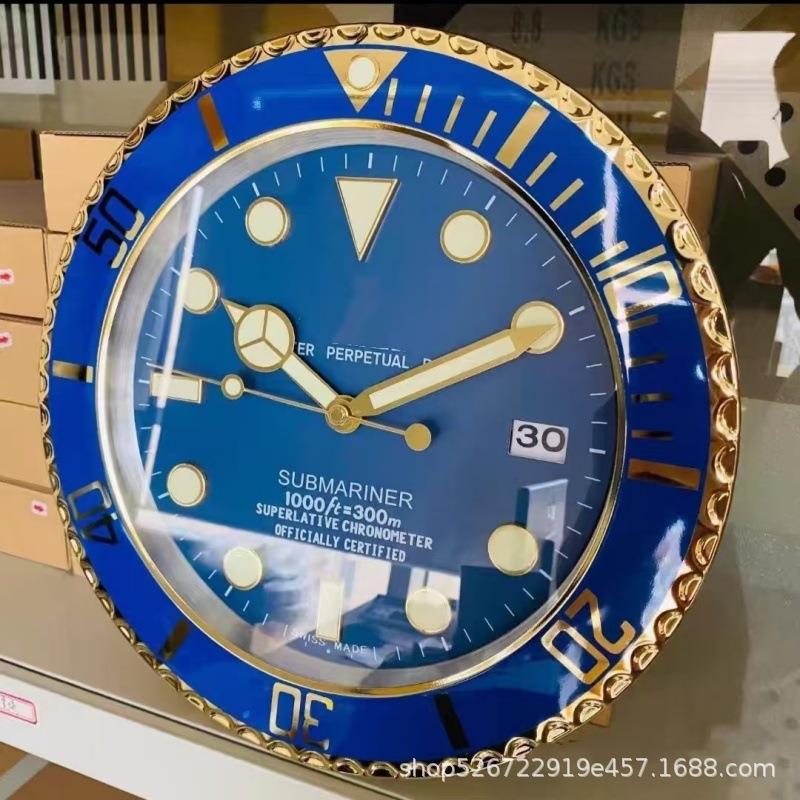 北欧石英时钟客厅简约金色轻奢钟表时尚创意挂钟个性家用挂墙挂表