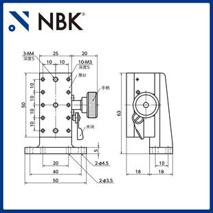 NBK TAR-Z 小型Z轴齿条齿轮滑台模组 高精密燕尾槽移动台机械配件