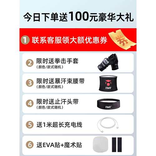 音乐拳击机智能家用成人健身电子墙靶男打拳儿童可调反应训练铃荣