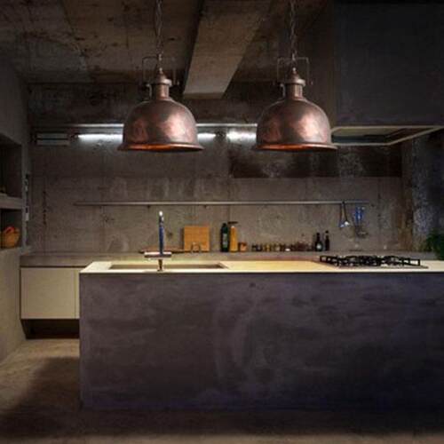 loft工业风复古怀旧铁艺吊灯创意个性餐厅咖啡厅奶茶店装饰吊钟灯