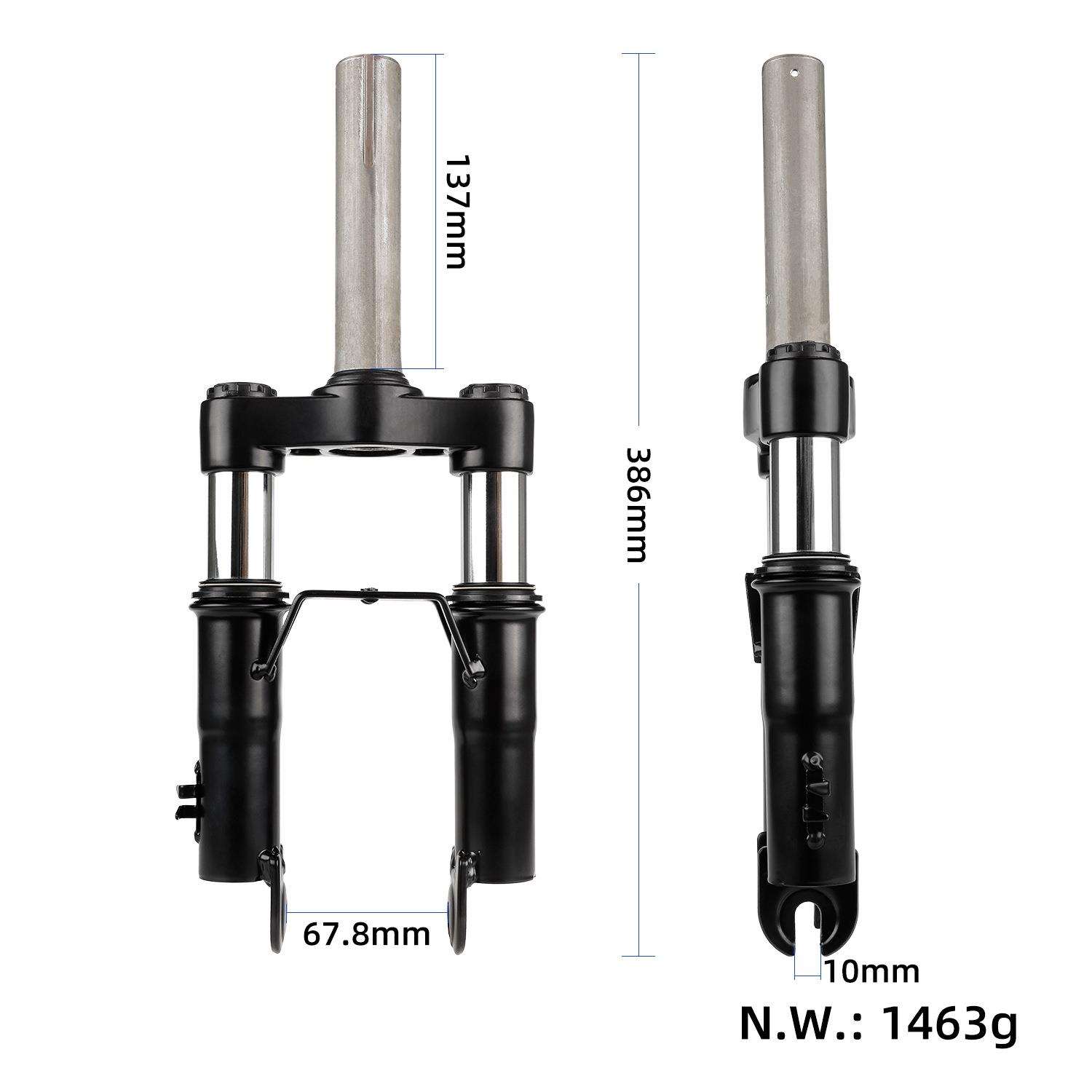电动滑板车M365 1S Pro Pro2前叉减震改装液压前避震器带加长脚撑